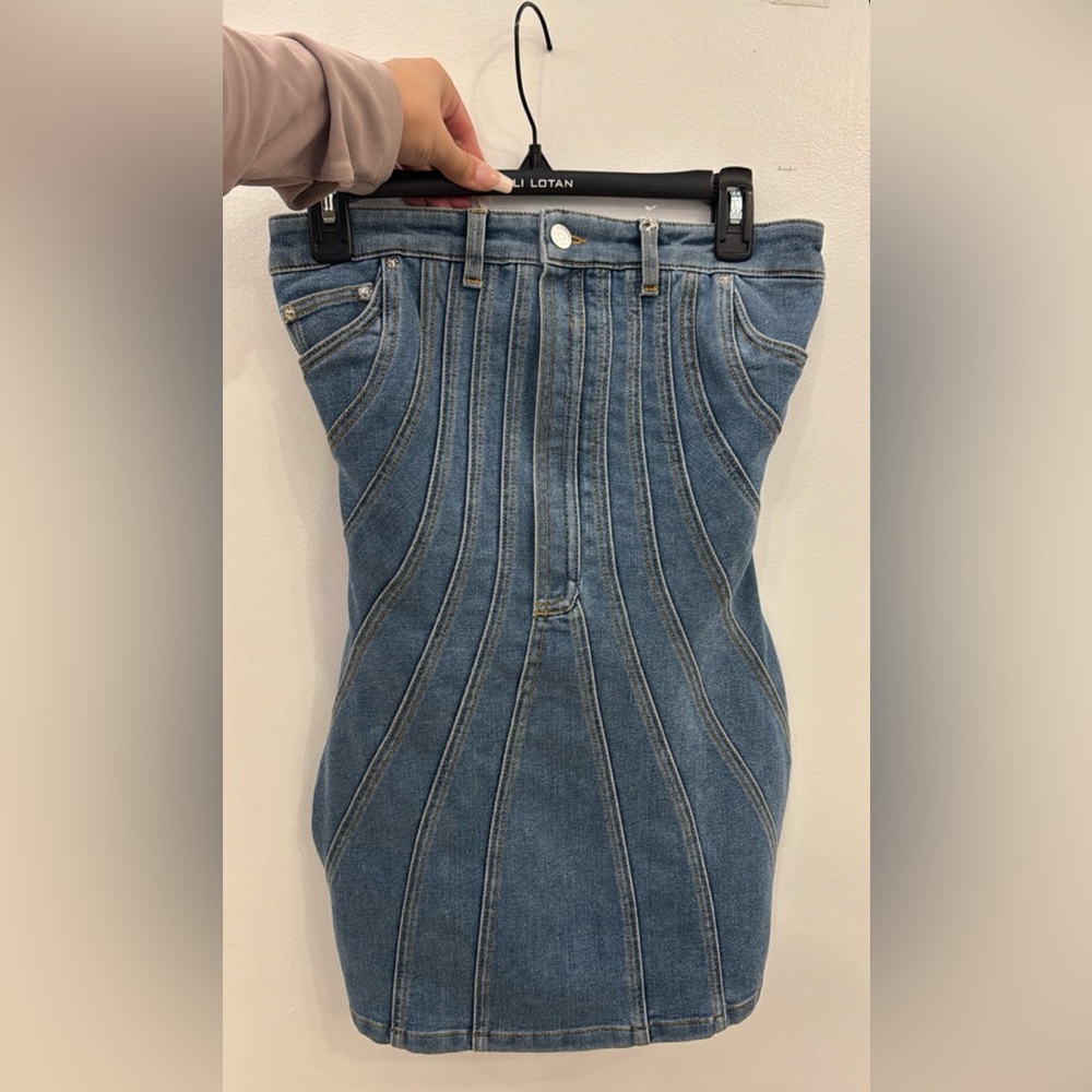 Women's Mugler denim dress brand new